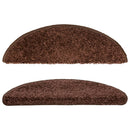 trappemåtter 10 stk. 56x17x3 cm brune halvrunde