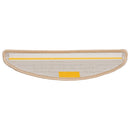trappemåtter 10 stk. 56x17x3 cm cremefarvede halvrund