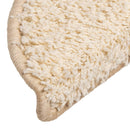 trappemåtter 10 stk. 56x17x3 cm cremefarvede halvrund