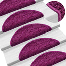 trappemåtter 10 stk. 56x17x3 cm violet halvrund