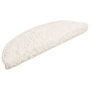trappemåtter 10 stk. 56x17x3 cm hvide halvrunde