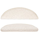 trappemåtter 10 stk. 56x17x3 cm hvide halvrunde