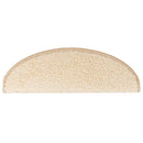 trappemåtter 10 stk. 65x21x4 cm cremefarvede halvrund store