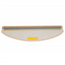 trappemåtter 10 stk. 65x21x4 cm cremefarvede halvrund store