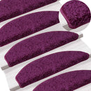 trappemåtter 10 stk. 65x21x4 cm violet halvrund stor