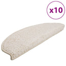 trappemåtter 10 stk. 65x21x4 cm hvide halvrunde store