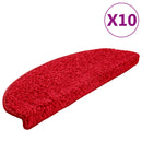 trappemåtter 10 stk. 65x21x4 cm røde halvrund store