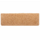 trappemåtter 10 stk. 65x21x4 cm beige rektangulær kant