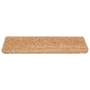 trappemåtter 10 stk. 65x21x4 cm beige rektangulær kant