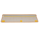 trappemåtter 10 stk. 65x21x4 cm beige rektangulær kant