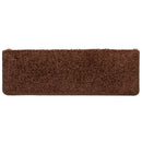 trappemåtter 10 stk. 65x21x4 cm brune rektangulære kanter