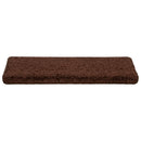 trappemåtter 10 stk. 65x21x4 cm brune rektangulære kanter