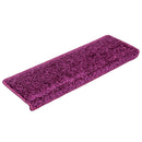 trappemåtter 10 stk. 65x21x4 cm violet rektangulær kant