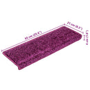 trappemåtter 10 stk. 65x21x4 cm violet rektangulær kant