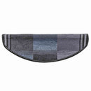 selvklæbende trappemåtter 10 stk. 65x21x4 cm sort og grå