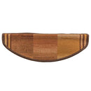 selvklæbende trappemåtter 5 stk. 65x21x4 cm brun