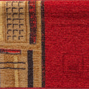 selvklæbende trappemåtter 10 stk. 65x21x4 cm rød