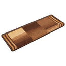 selvklæbende trappemåtter 5 stk. 65x21x4 cm brun