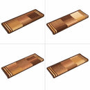 selvklæbende trappemåtter 5 stk. 65x21x4 cm brun