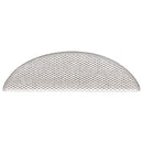 selvklæbende trappemåtter 15 stk. 56x17x3 cm sisal-look platina