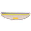 selvklæbende trappemåtter 15 stk. 56x17x3 cm sisal-look platina