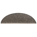 selvklæbende trappemåtter 15 stk. 56x17x3 cm sisal grå-beige