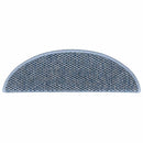 selvklæbende trappemåtter 15 stk. 56x17x3 cm sisal-look blå