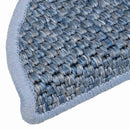 selvklæbende trappemåtter 15 stk. 56x17x3 cm sisal-look blå
