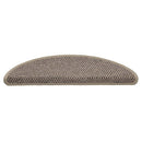 selvklæbende trappemåtter 15 stk. 56x17x3 cm sisal-look beige