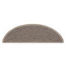 selvklæbende trappemåtter 15 stk. 56x17x3 cm sisal-look beige