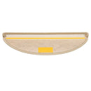 selvklæbende trappemåtter 15stk. 56x17x3cm sisal-look sandfarve