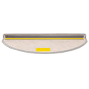 selvklæbende trappemåtter 15 stk. 65x21x4 cm sisal-look platina