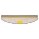selvklæbende trappemåtter 15 stk. 65x21x4 cm sisal-look sølv