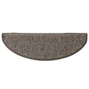 selvklæbende trappemåtter 15 stk. 65x21x4 cm sisal grå-beige