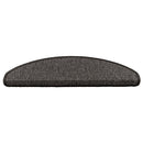 selvklæbende trappemåtter 15 stk. 65x21x4cm sisal-look antracit