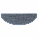 selvklæbende trappemåtter 15 stk. 65x21x4 cm sisal-look blå