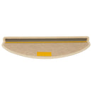 selvklæbende trappemåtter 15 stk. 65x21x4 cm sisal-look creme