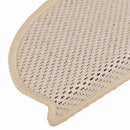 selvklæbende trappemåtter 15 stk. 65x21x4 cm sisal-look creme