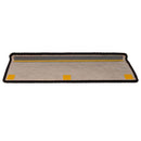 selvklæbende trappemåtter 15 stk. 65x21x4cm sisal-look antracit