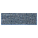 selvklæbende trappemåtter 15 stk. 65x21x4 cm sisal-look blå