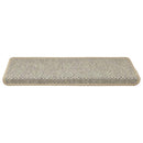 selvklæbende trappemåtter 15 stk. 65x21x4 cm sisal-look lysegrøn