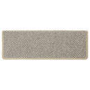 selvklæbende trappemåtter 15 stk. 65x21x4 cm sisal-look lysegrøn