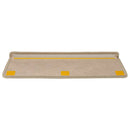 selvklæbende trappemåtter 15stk. 65x21x4cm sisal-look sandfarve