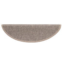 trappemåtter 15 stk. 56x17x3 cm mørkebeige halvrunde