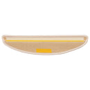 trappemåtter 15 stk. 56x17x3 cm lys beige halvrunde