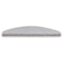 trappemåtter 15 stk. 65x21x4 cm sølv halvrund store