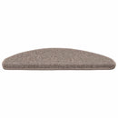 trappemåtter 15 stk. 65x21x4 cm mørkebeige halvrund store
