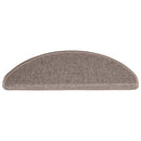 trappemåtter 15 stk. 65x21x4 cm mørkebeige halvrund store