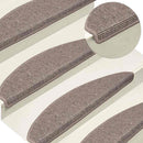 trappemåtter 15 stk. 65x21x4 cm mørkebeige halvrund store