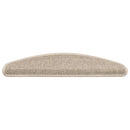 trappemåtter 15 stk. 65 x 21 x 4 cm lys beige halvrund store